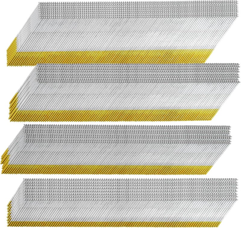 SITLDY 15 Gauge 304 Stainless Steel DA Angled Finish Nails, 34-Degree, 2000-Pack (2-1/2", 2", 1-1/2“, 1-1/4" 500 Per Sizes) Assorted Size Project Pack, for Pneumatic, Electric Angled Finish Nailer - Image 1